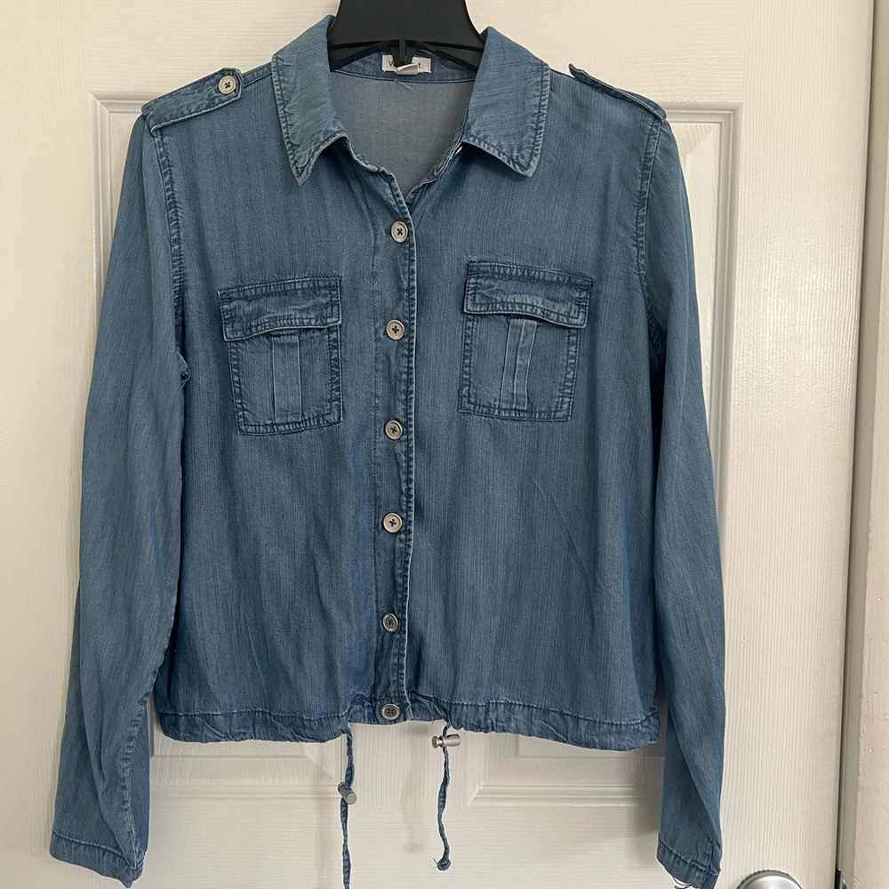 Westport Denim Button Up Blouse